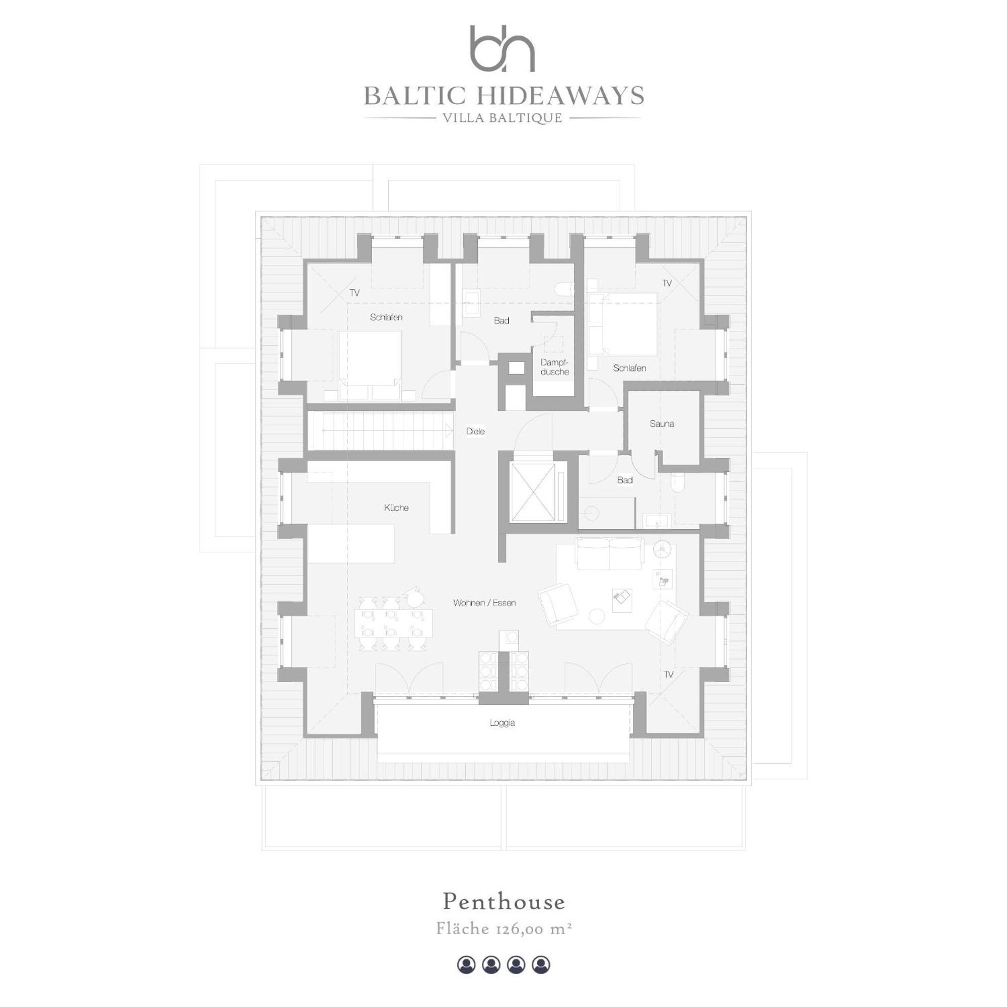 Villa Baltique Sellin  Bilik gambar